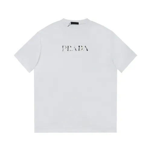 Prada Classic Colorful Logo Short Sleeve Fashion Casual Cotton T-Shirts
