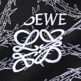 Loewe Embroidered Logo Short Sleeves Unisex Cotton Casual T-shirt