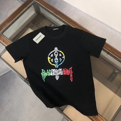 Balenciaga Fashion Logo Short Sleeve Unisex Casual Cotton T-Shirts