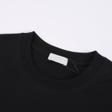 Dior Letter Logo Print Old Short Sleeve Unisex Casual Street T-Shirts