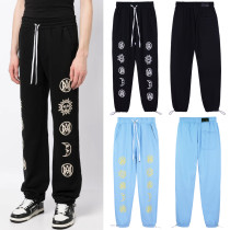 Amiri Fashion Printed Drawstring Sweatpants