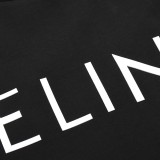 Celine Minimalist Letter Print T-Shirt Unisex Loose Short Sleeve