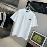 Balenciaga Paris Tower Pattern Letter Foam Print T-Shirts Unisex Casual Cotton Short Sleeve