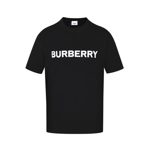 Burberry Foam Letter Logo Printing T-shirt Unisex Casual Cotton Short Sleeve