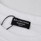 Balenciaga Embroidered Letter Short Sleeve Unisex Casual Cotton T-Shirts