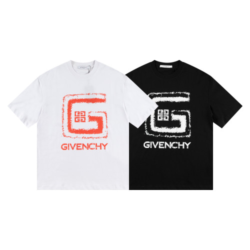 Givenchy Fashion Letter Print T-shirt Unisex Casual Short Sleeve