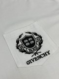 Givenchy Fashion Embroidered Pocket Short Sleeves Unisex Cotton T-shirt