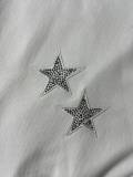 Givenchy Star Embroidered Hot Diamond Sweater Couple Oversize Round Neck Top