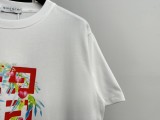 Givenchy Fashion Floral Logo Printed T-shirt Couple Loose Cotton Short Sleeves