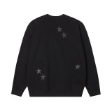 Givenchy Star Embroidered Hot Diamond Sweater Couple Oversize Round Neck Top