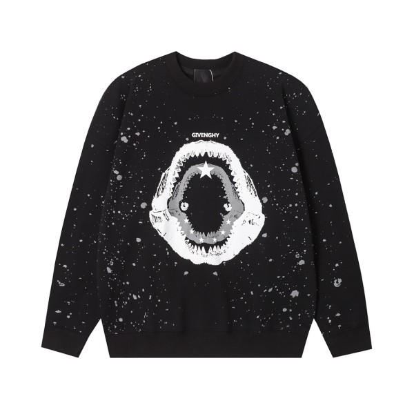 Givenchy Fashion Printed Round Neck Sweater Couple Oversize Pullover Top