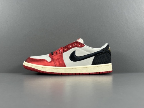 Trophy Room x Nike Air Jordan 1 Low OG Away Men Basketball Sneakers Shoes