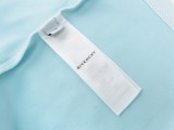 Givenchy Classic Letter Print Perforated T-shirt Unisex Casual Round Neck Short Sleeve Two Colors