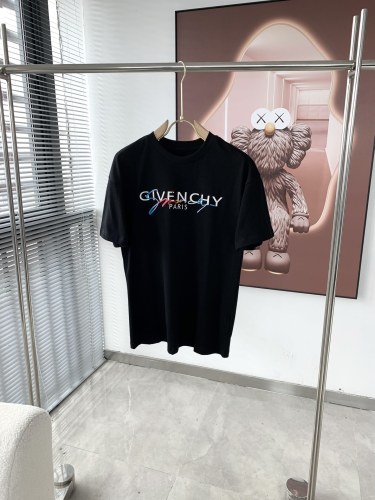 Givenchy Logo Embroidered Short Sleeves Unisex Casual Cotton T-shirt