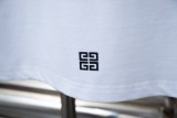Givenchy Embroidered Logo Short Sleeves Unisex Casual Cotton T-shirt