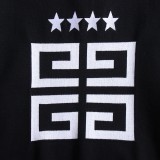 Givenchy Star Embroidered Letter Logo Round Neck Sweater