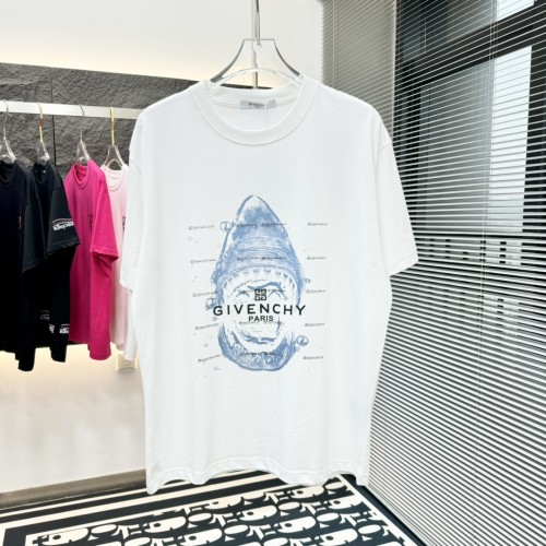 Givenchy Fashion Shark Inkjet Print T-shirt Unisex Casual Short Sleeve