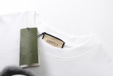 Gucci High Street Double G Spray Printed Short Sleeve Couple Casual Loose T-shirt