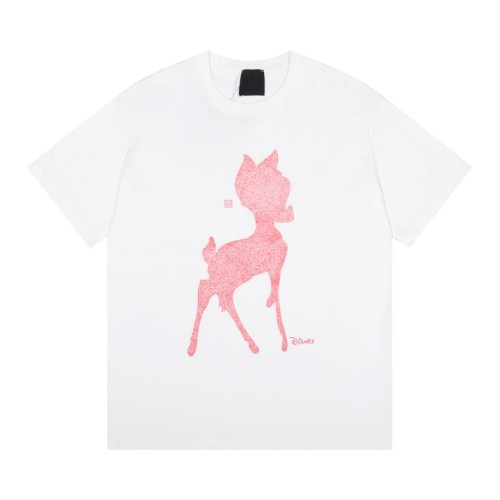 Givenchy Classic Deer Print T-shirt Couple Casual Loose Short Sleeves