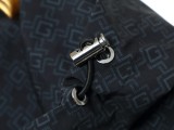 Givenchy Logo Letter Printed Thin Jacket Unisex Fashion Casual Coat Black Coffee