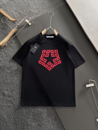 Givenchy Logo Letter Printed Short Sleeves Couple Cotton Loose T-shirt