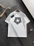 Givenchy Logo Letter Printed Short Sleeves Couple Cotton Loose T-shirt