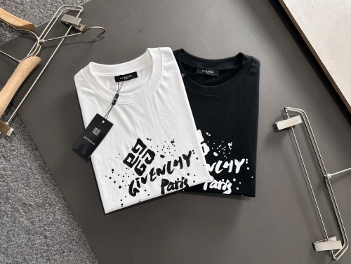 Givenchy Logo Letter Offset Printing T-shirt Unisex Casual Cotton Short Sleeves