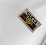 Gucci Logo Embroidered Short Sleeves Unisex Casual Cotton T-Shirts
