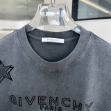Givenchy Star Hot Rolled Diamond Used Wash Water T-shirt Unisex Casual Cotton Short Sleeve