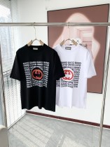 Gucci Classic Double G Ribbon Printed Short Sleeve Couple Casual Loose T-shirt