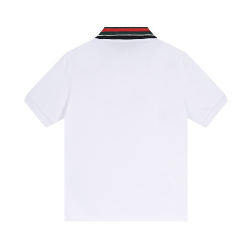 Gucci Stripe Ribbon Tiger Head Polo Shirt