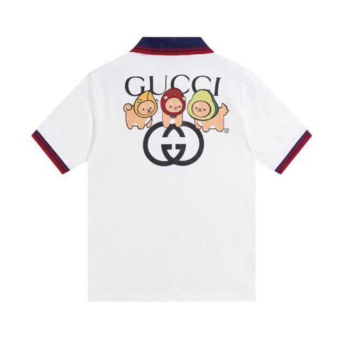 Gucci Double G Animal Printed Knitted Cotton Polo Shirt