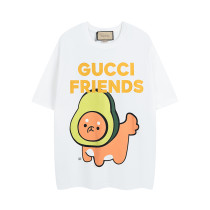 Gucci Anime Print Short Sleeve Couple Casual Loose T-shirt