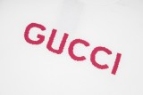 Gucci Pink Logo Print T-shirt Unisex Casual Cotton Short Sleeves