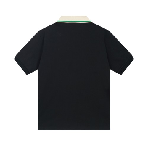 Gucci Shoulder Weaving Belt Interlocking Double G Cotton Polo Shirt
