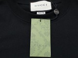 Gucci Double G Embroidered Short Sleeve Unisex Casual Round Neck T-shirt
