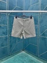 Louis Vuitton Men Classic Damier Houndstooth Pattern Jacquard Weave Slim Fit Shorts