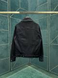 Fendi Fashion Blue Denim Button Jacket Unisex Cuff Adorned With Contrast Gradient FF Pattern Jackets