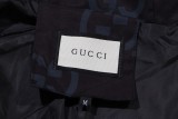 Gucci Full Double G Print Coat Unisex Hooded jacket
