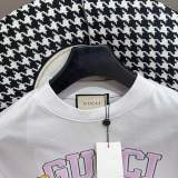 Gucci Foam Printed Round Neck T-shirt Couple Casual Cotton Short Sleeves