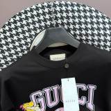 Gucci Foam Printed Round Neck T-shirt Couple Casual Cotton Short Sleeves