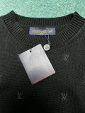 Louis Vuitton Unisex Fashion LV Blason Pattern Full Embroidered Depiction Logo Casual Wool Sweater