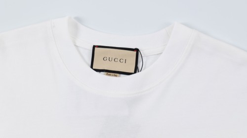 Gucci Animal print short sleeved Unisex Cotton Casual T-shirt