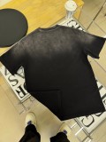 Gucci High Street Wash Print T-shirt Unisex Casual Cotton Short Sleeves