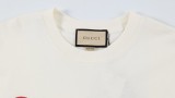 Gucci Colorful Letter Printed Short sleeved Unisex Cotton Casual T-shirt