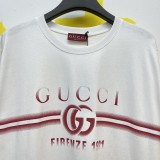 Gucci Classic Logo Print T-shirt Couple Casual Cotton Short Sleeves