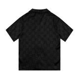 Gucci Full Double G Printed Short Sleeved Shirt