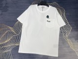 Dior High Street Embroidered Logo Print T-Shirt Unisex Casual Cotton Short Sleeve