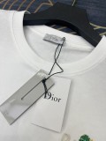 Dior Embroidered Logo Print Short Sleeve Unisex Casual High Street T-Shirt