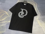 Dior CD Icon Logo Short Sleeve Couple Simplicity Casual T-Shirts